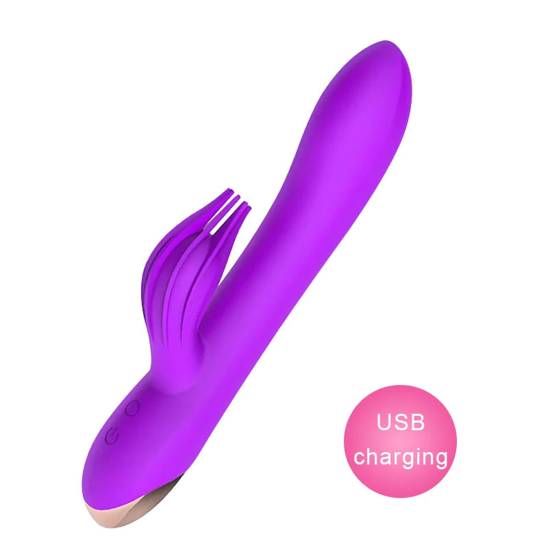 Sextoy rabbit rechargeable USB violet | lovatoy.fr