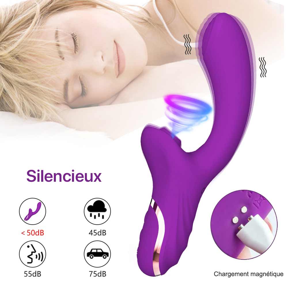 Suceur de clitoris femme violet batterie  | lovatoy.fr