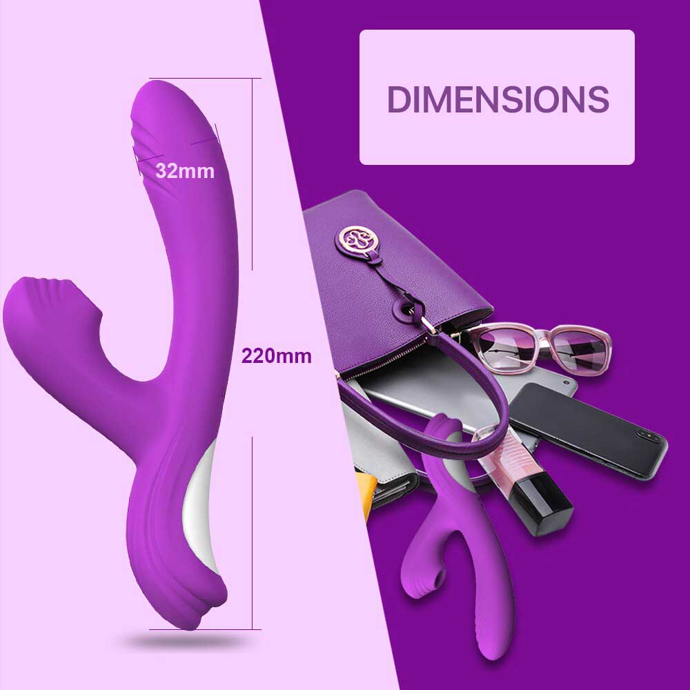 Dimensions du vibromasseur 32x220  | lovatoy.fr