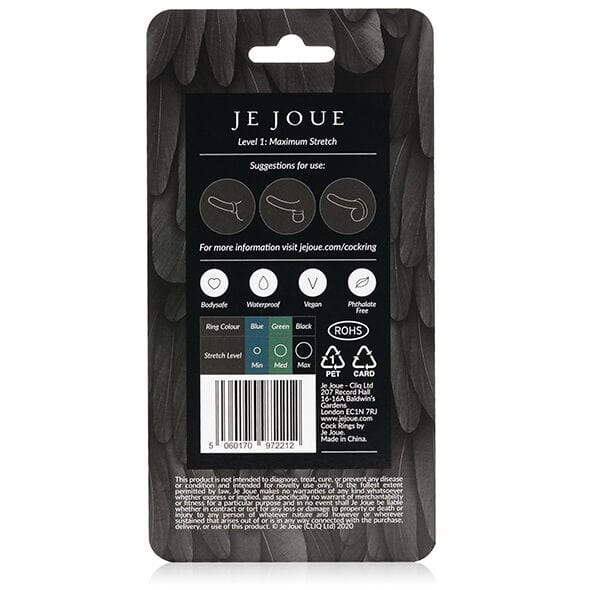 JE JOUE - ANNEAU PÉNIAL EN SILICONE EXTENSION MAXIMALE - NOIR – Image 5