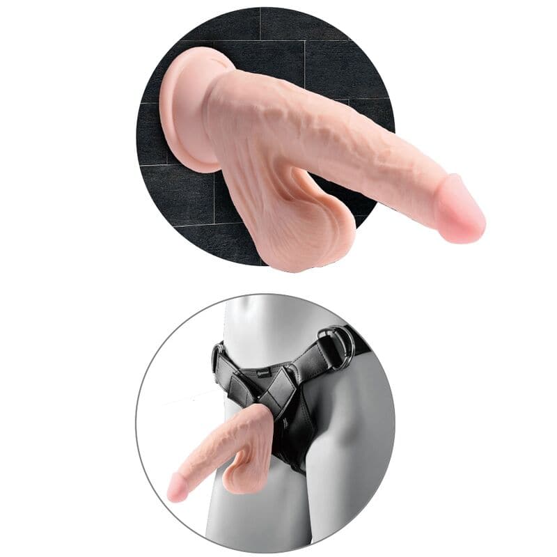KING COCK - BALLES GODE 3D PLUS 24.5 CM PEAU CLAIRE – Image 4