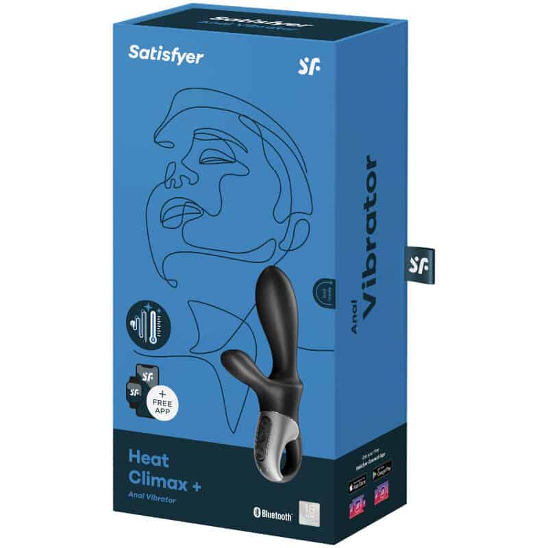 SATISFYER - APPLICATION HEAT CLIMAX+ VIBRATEUR ANAL NOIR – Image 4
