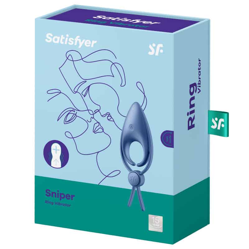 SATISFYER - SNIPER ANILLO VIBRADOR NEGRO – Image 3