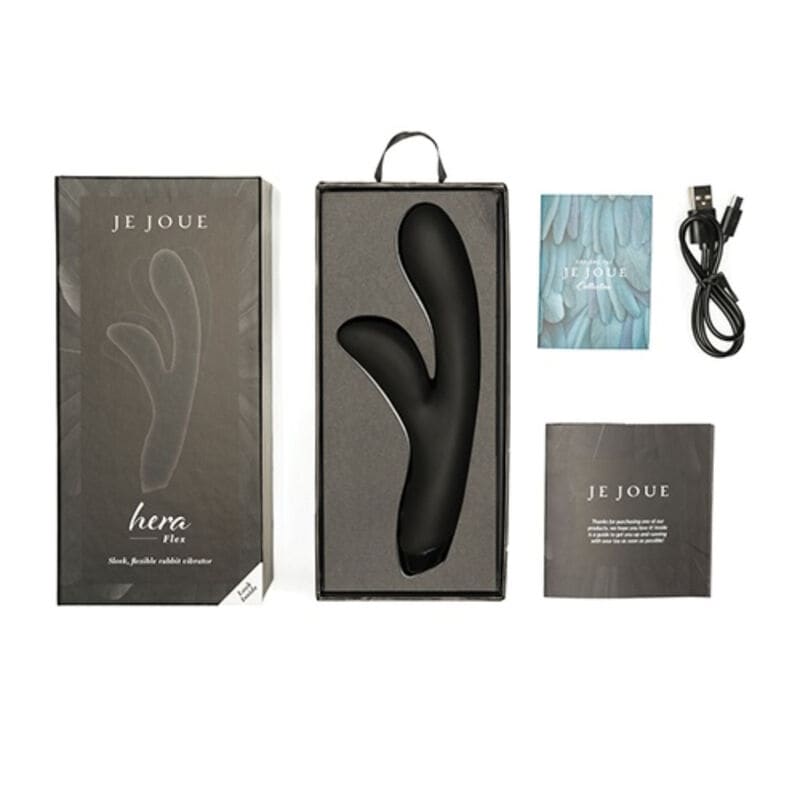 JE JOUE - VIBRATEUR HERA FLEX RABBIT - NOIR – Image 4