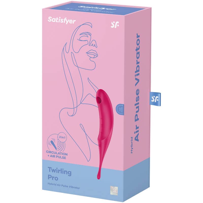 SATISFYER TWIRLING PRO ESTIMULADOR Y VIBRADOR - ROJO – Image 4