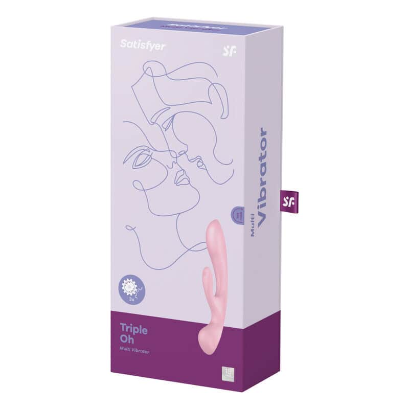 SATISFYER - TRIPLE OH VIBRADOR HÍBRIDO AZUL – Image 4