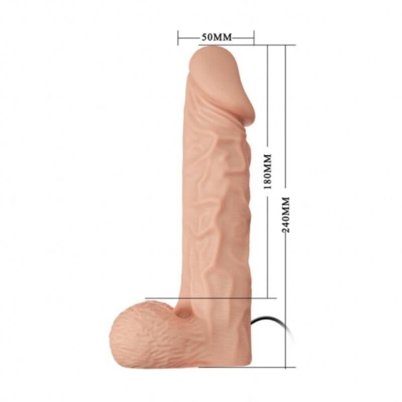 BAILE - HARNAIS DE ULTRA PASSIONNÉE 24 CM NATUREL – Image 4