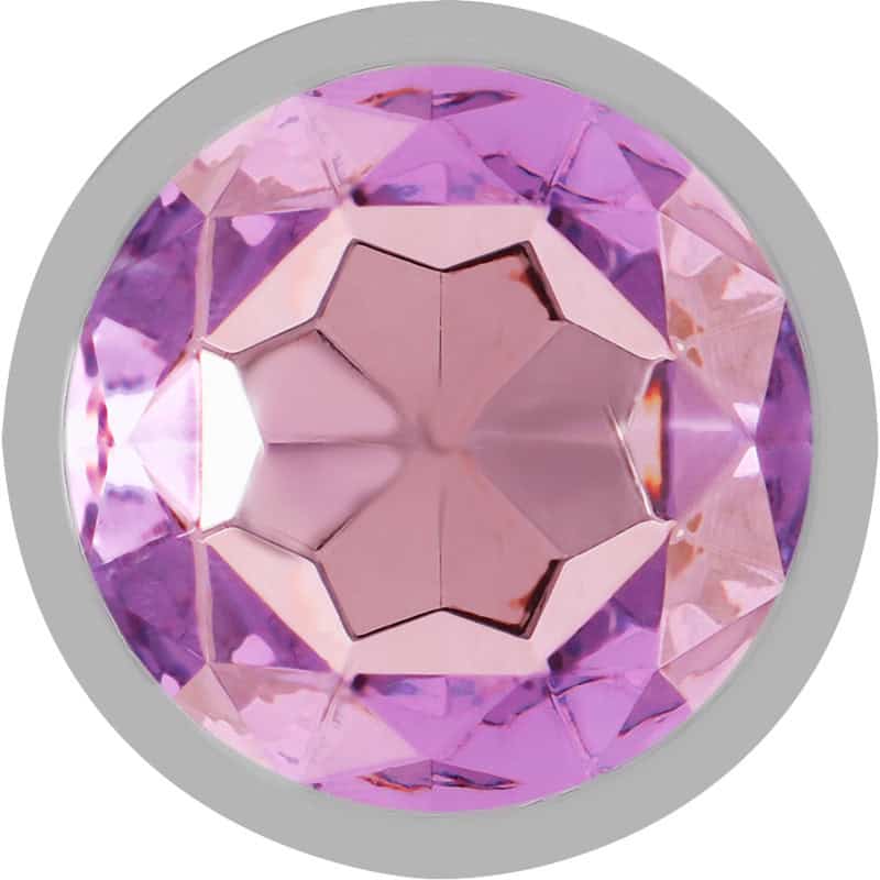 INTENSE - PLUG ANAL EN MÉTAL ALUMINIUM AVEC CRISTAL VIOLET TAILLE S – Image 4