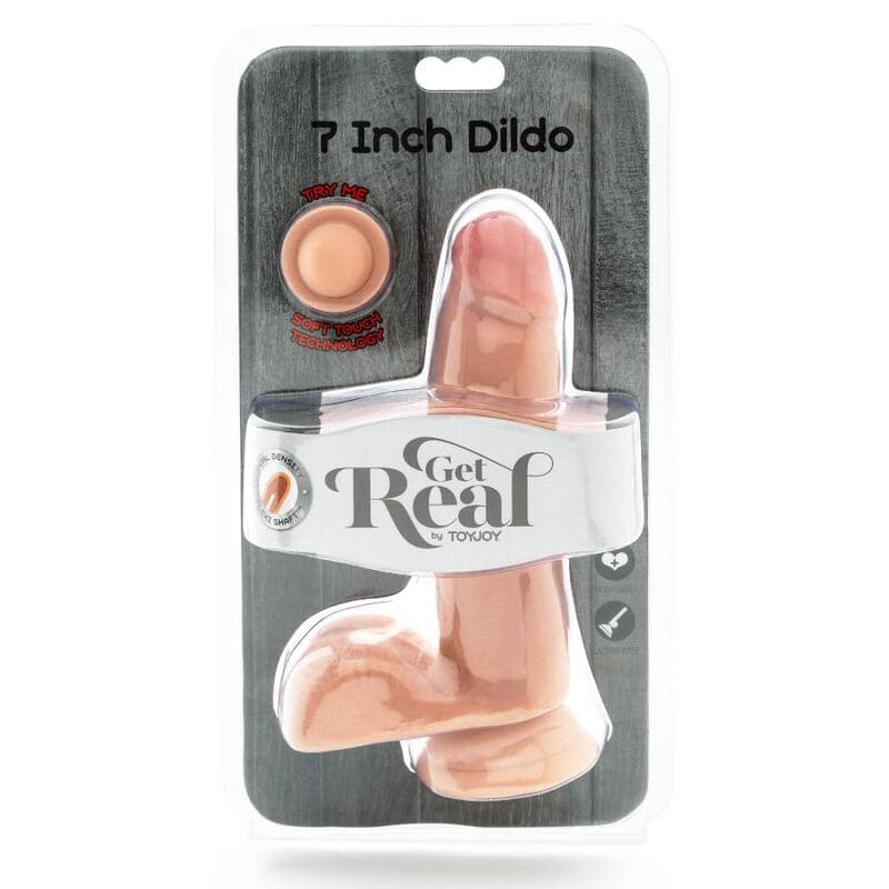 GET REAL - GODE DOUBLE DENSITÉ 12 CM BALLES PEAU – Image 3