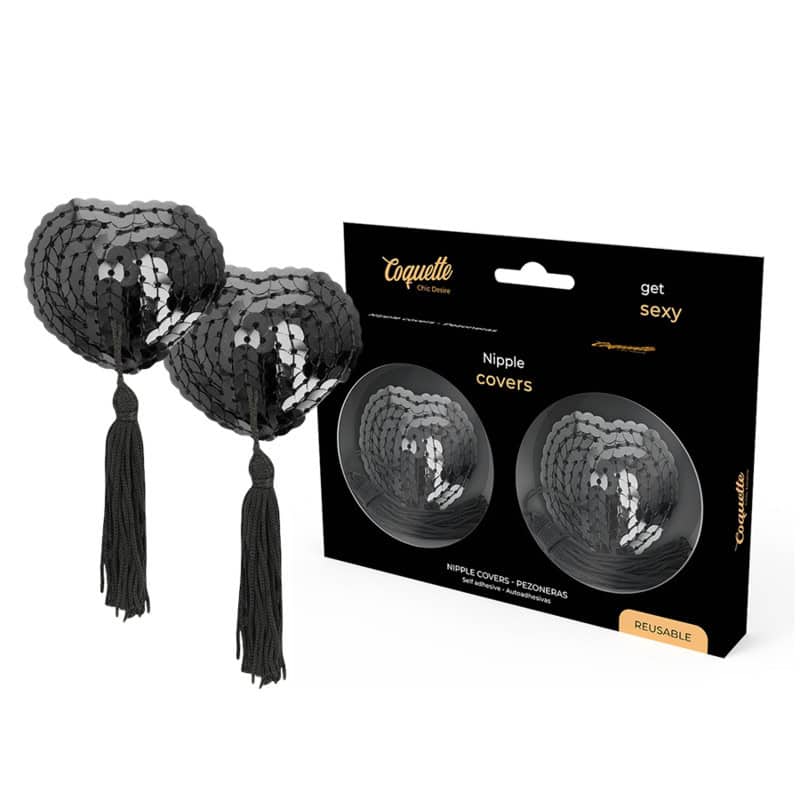 COQUETTE CHIC DESIRE - CACHE-MALINS PAILLETTES NOIRES – Image 2