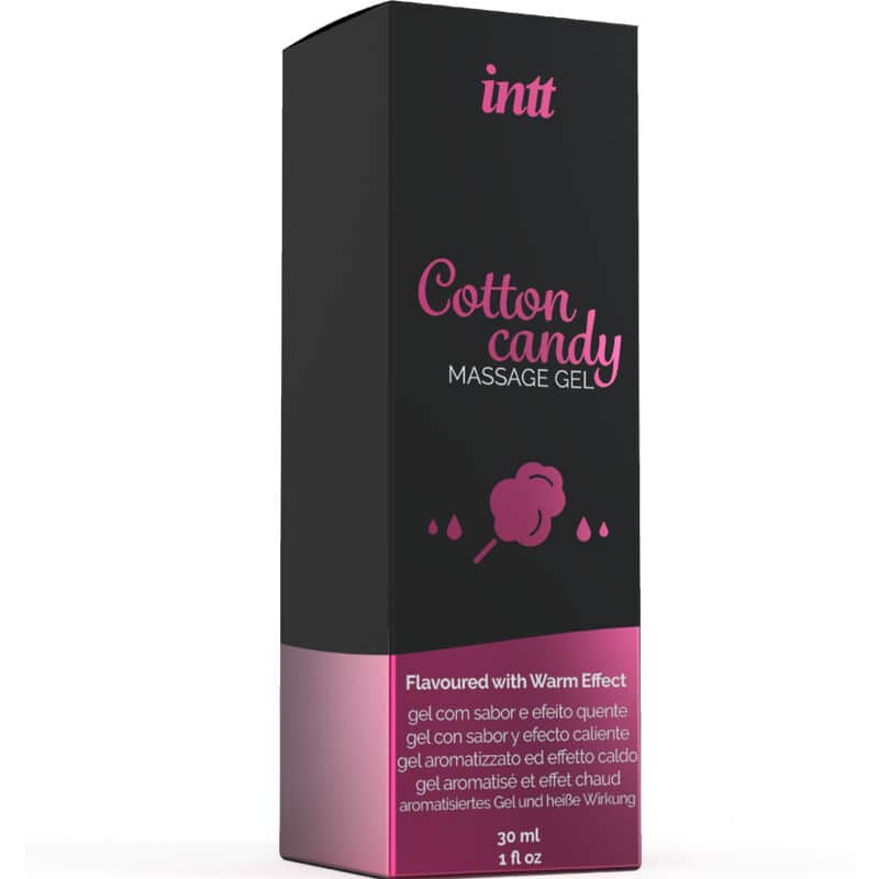 INTT MASSAGE ORAL SEX - GEL DE MASSAGE SAVEUR COTTON BABE À PAPA ET EFFET CHAUFFANT – Image 3