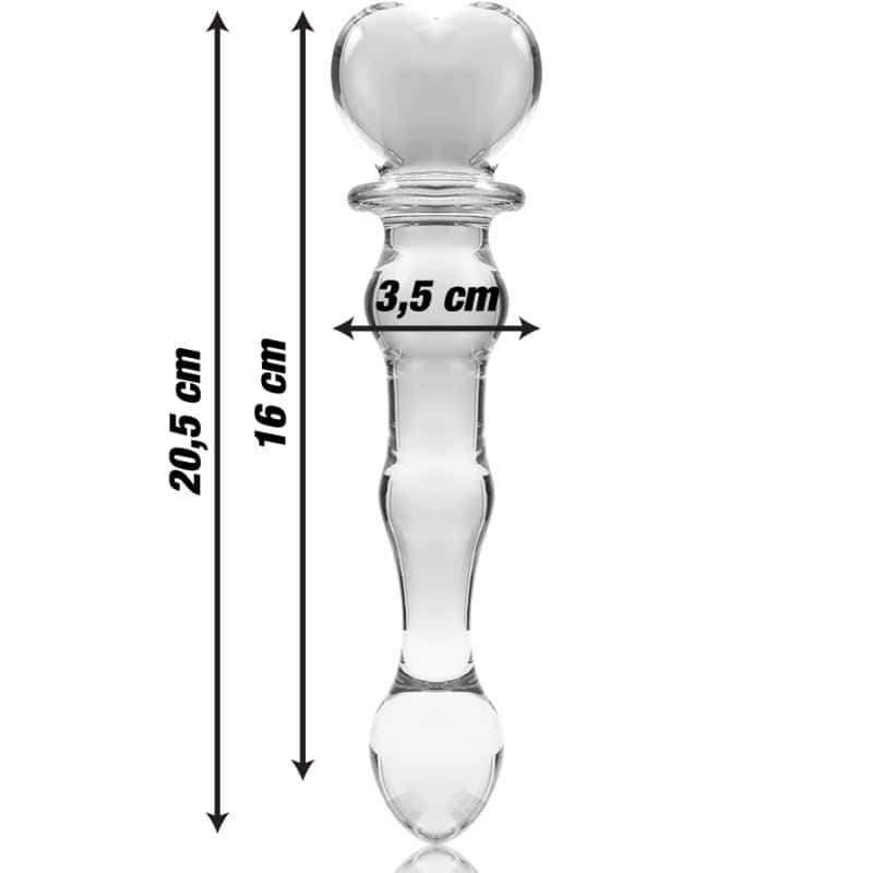 NEBULA SERIES BY IBIZA - MODELO 21 DILDO CRISTAL TRANSPARENTE 20.5 CM -O- 3.5 CM – Image 3