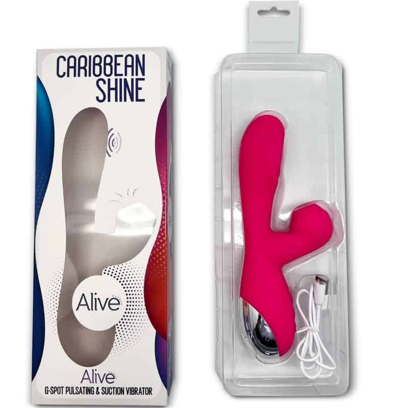 ALIVE - CARIBBEAN SHINE VIBRATEUR ET VENTOUSE FUCHSIA – Image 4