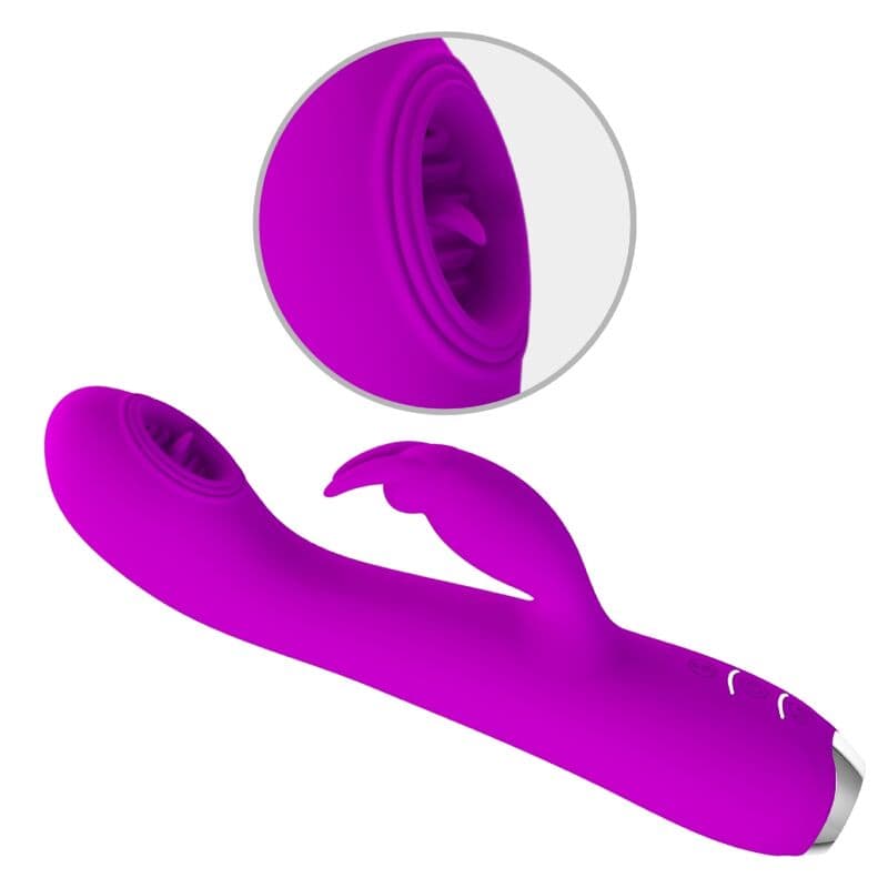 PRETTY LOVE - VIBRATEUR RECHARGEABLE RACHEL AVEC VENTOUSE VIOLETTE – Image 4