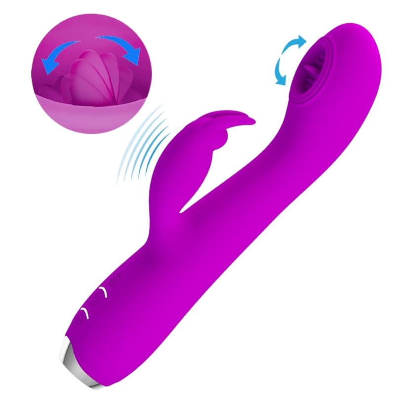 PRETTY LOVE - VIBRATEUR RECHARGEABLE RACHEL AVEC VENTOUSE VIOLETTE – Image 5