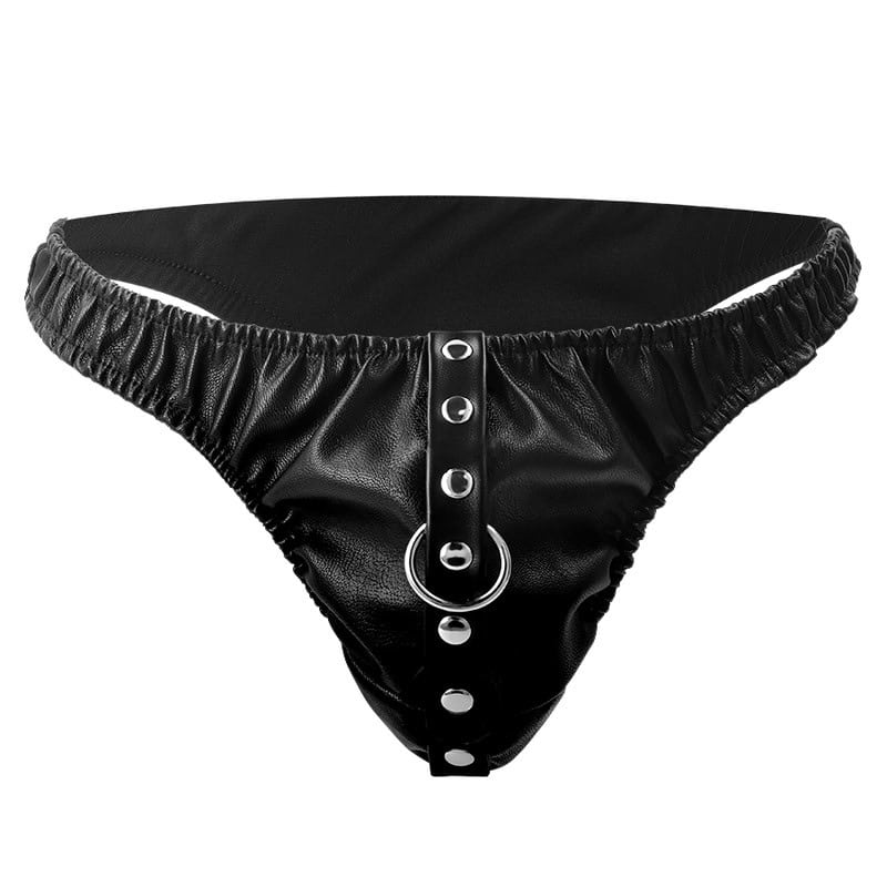 DARKNESS - STRING DE SOUMISSION AVEC CHAÎNE EN MÉTAL – Image 4