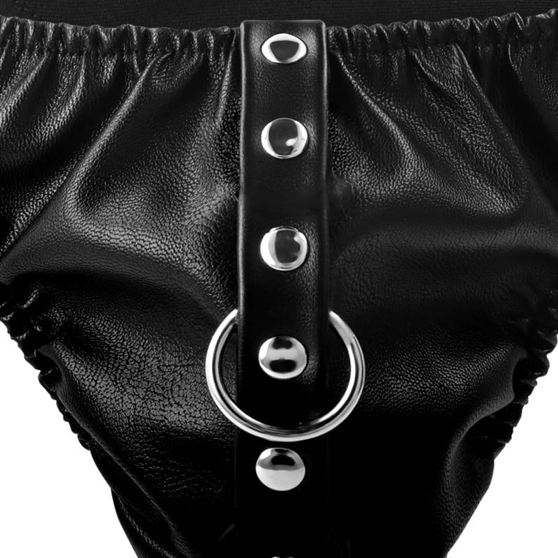 DARKNESS - STRING DE SOUMISSION AVEC CHAÎNE EN MÉTAL – Image 5