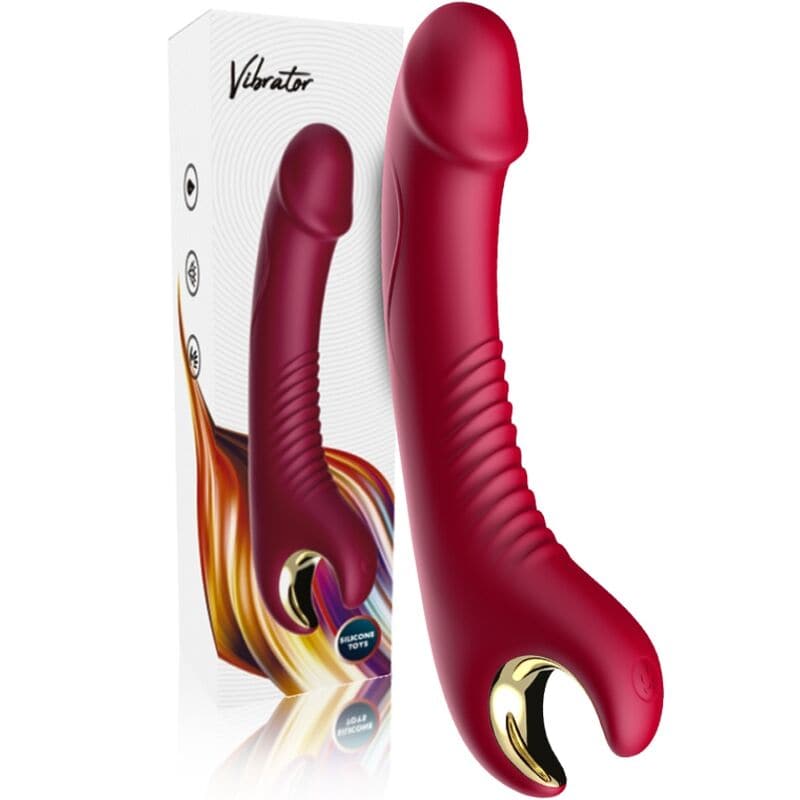 ARMONY - VIBRATEUR ROTATEUR PRINCE DILDO ROUGE – Image 5
