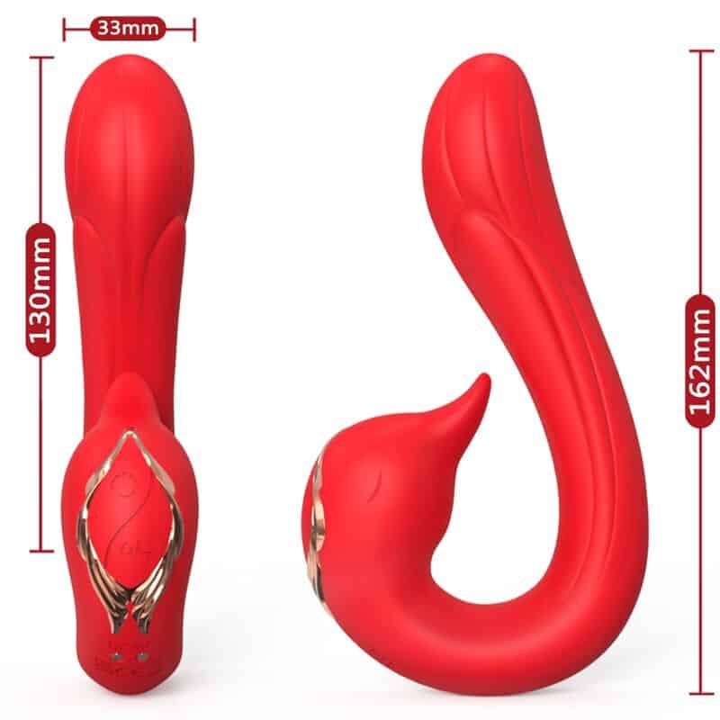 ARMONY - VIBRATEUR DELFIN MULTIPOSITION EFFET CHALEUR ROUGE – Image 2