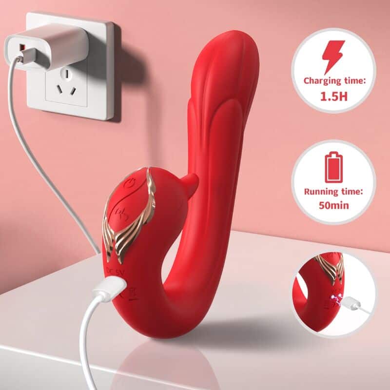ARMONY - VIBRATEUR DELFIN MULTIPOSITION EFFET CHALEUR ROUGE – Image 4