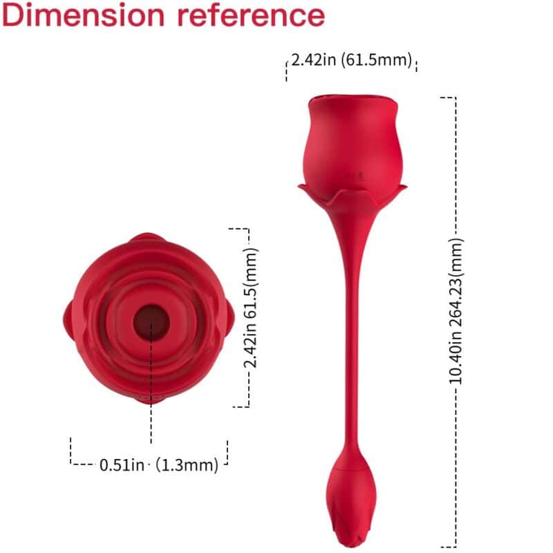 ARMONY - ASPIRATEUR ET VIBRATEUR DE CLITORIS ROSE 10 MODES ROUGE – Image 4
