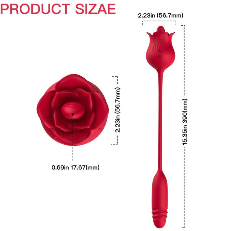 ARMONY - ROSELIP LICKING VIBRANT CLITO VIBRATEUR ROUGE – Image 4