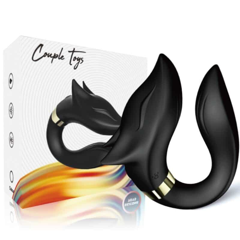 ARMONY - VIBRATEUR FOX POUR COUPLES TÉLÉCOMMANDE NOIR – Image 4