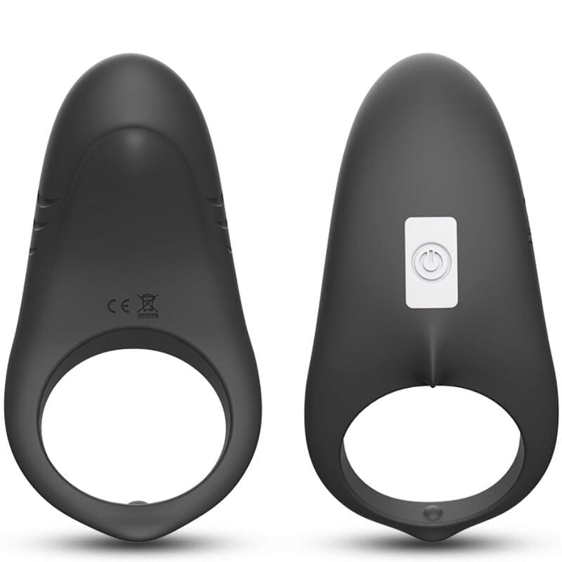 ARMONY - ANNEAU VIBRATEUR SHARK POUR COUPLES TÉLÉCOMMANDE NOIR – Image 3