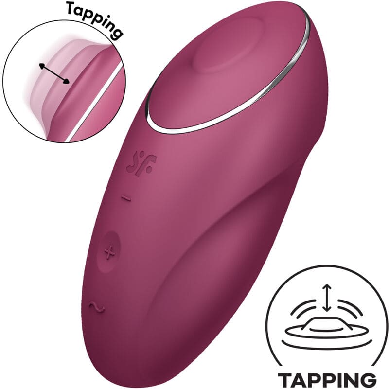 SATISFYER - TAP CLIMAX 1 VIBRADOR LAY-ON ROJO – Image 4