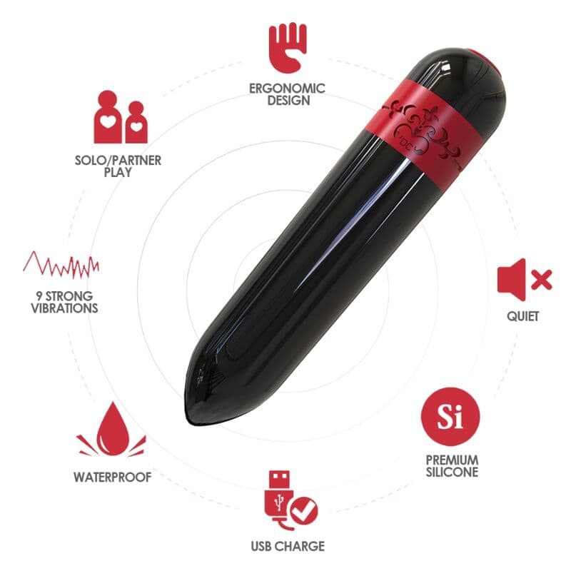 ARMONY - TÉLÉCOMMANDE BULLET VIBRATEUR ROCKET NOIR – Image 3