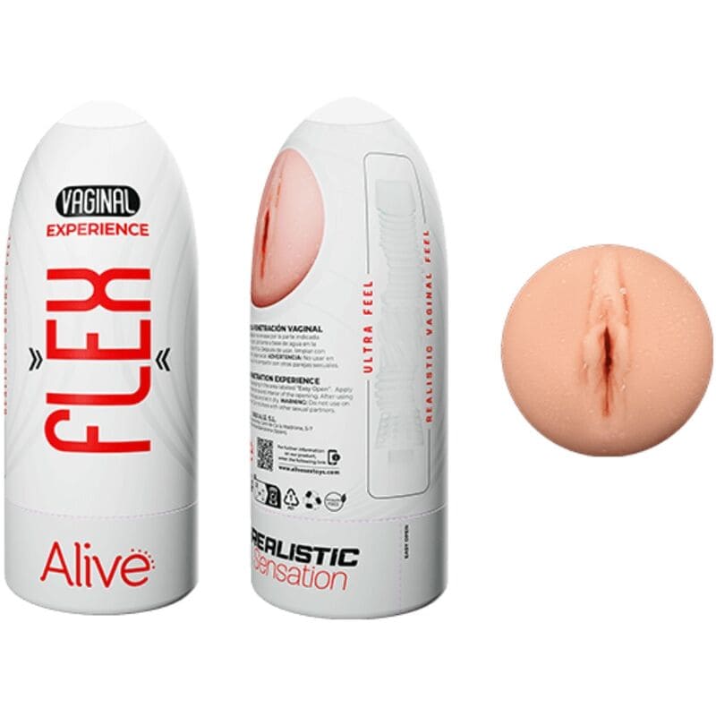 ALIVE - MASTURBADEUR MASCULIN FLEX VAGINAL TAILLE M – Image 2