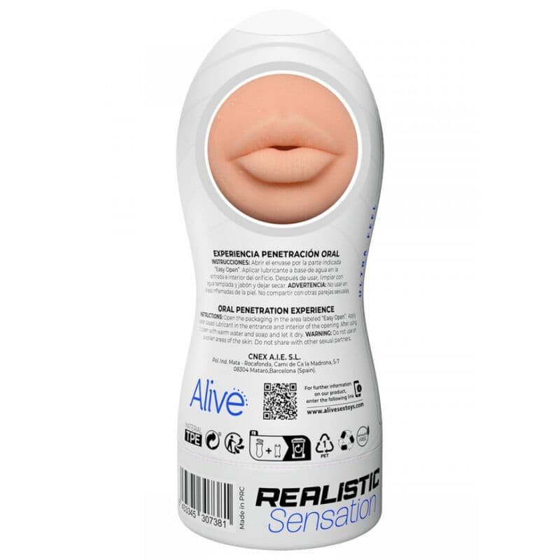 ALIVE - MASTURBADEUR MÂLE MAXI FLEX TAILLE ORAL L – Image 4