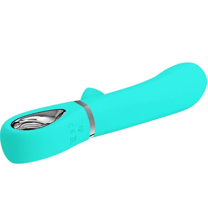 PRETTY LOVE - VIBRATEUR MULTIFONCTION G-SPOT THOMAS VERT AQUA – Image 3