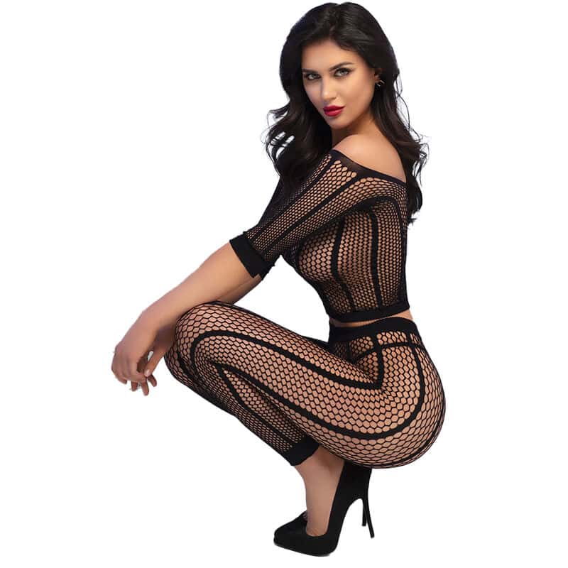 CHILIROSE - CR 4647 TOP LEGGINS NOIR S/M – Image 3