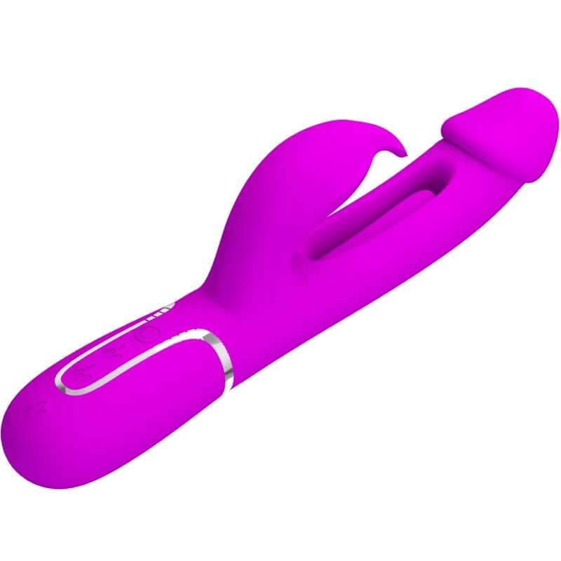 PRETTY LOVE - VIBRATEUR DEJON RABBIT 3 EN 1 MULTIFONCTION FUCSIA – Image 3