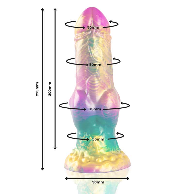 EPIC - GODE IRIS AVEC TESTICULES ARC-EN-CIEL DE PLAISIR – Image 3