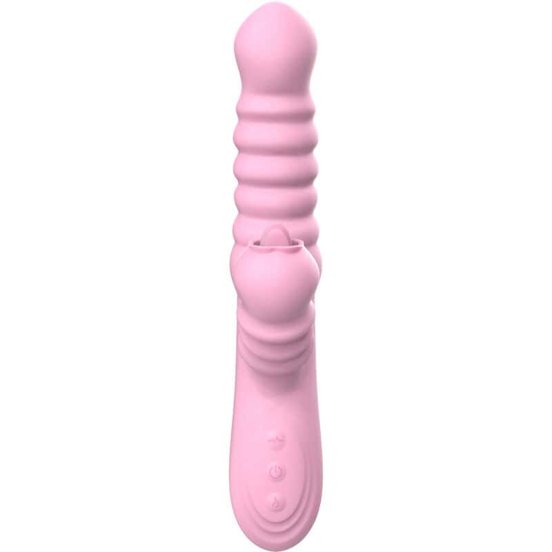 ARMONY - VIBRATEUR MULTIFONCTION AVEC LANGUE STIMULANTE EFFET CHALEUR ROSE – Image 4