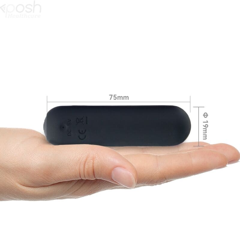 ARMONY - SPLASH HAHA VIBRATEUR BULLET SILICONE 10 VIBRATIONS 75 X 19 CM NOIR – Image 3