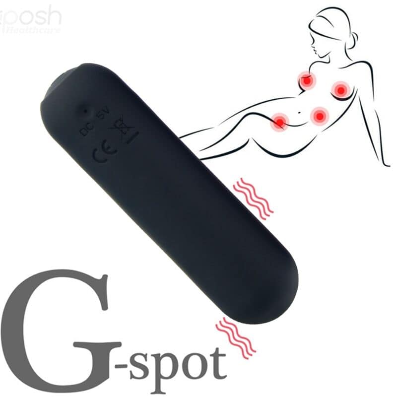 ARMONY - SPLASH HAHA VIBRATEUR BULLET SILICONE 10 VIBRATIONS 75 X 19 CM NOIR – Image 5