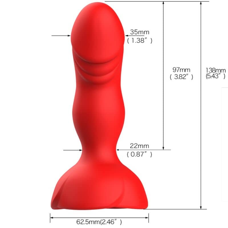 ARMONY - EXTREME A BLOOM VIBRATEUR ROSE ET PLUG ANAL TÉLÉCOMMANDE ROUGE – Image 4