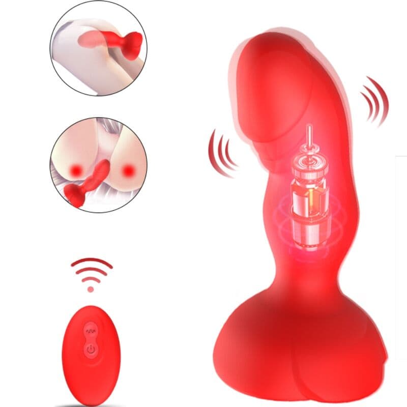 ARMONY - EXTREME A BLOOM VIBRATEUR ROSE ET PLUG ANAL TÉLÉCOMMANDE ROUGE – Image 3