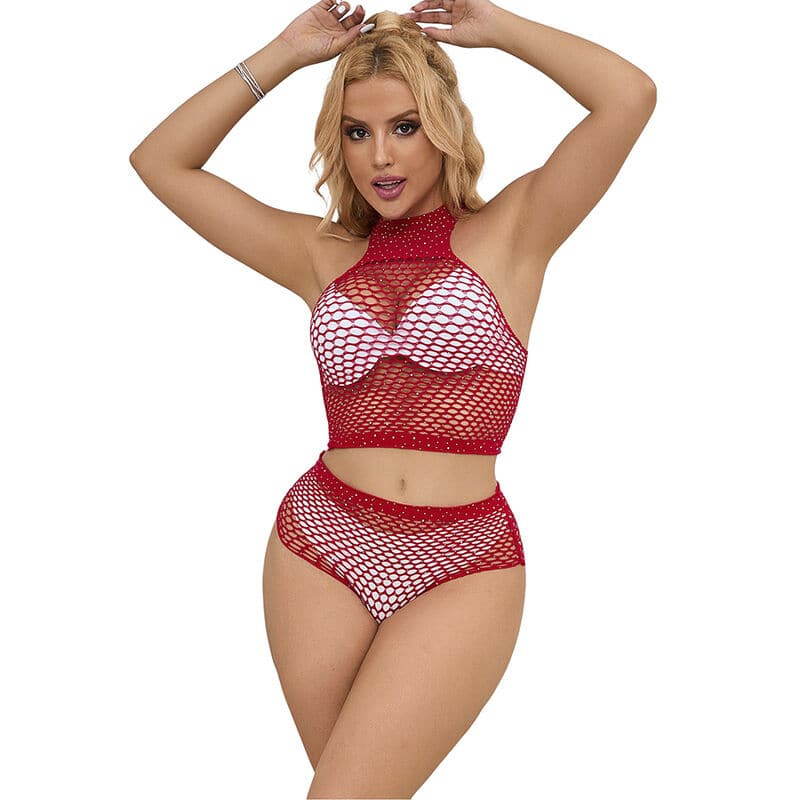 SUBBLIME - 952402 ENSEMBLE RESILLE AVEC LOSANGES ROSES TAILLE UNIQUE – Image 4
