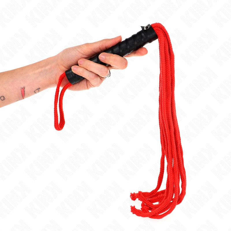 KINK - FOUET CORDE ROJO 56 CM – Image 3