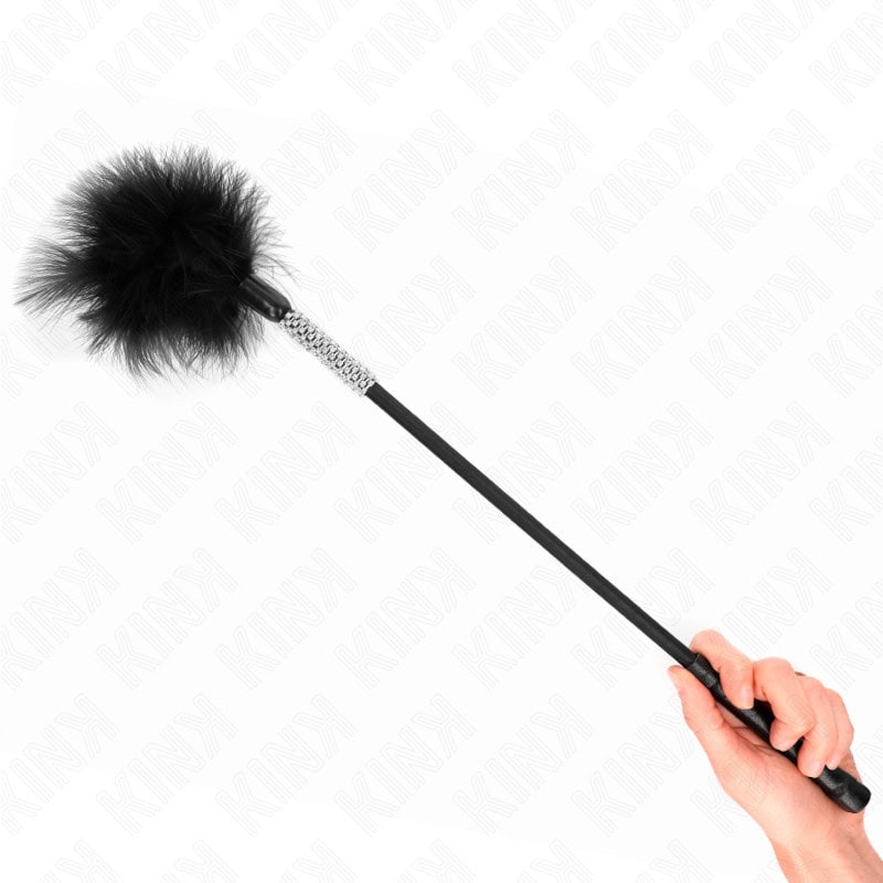 KINK - PLUMES CHACOUILLES AVEC MANCHE STRASS 50 CM – Image 4
