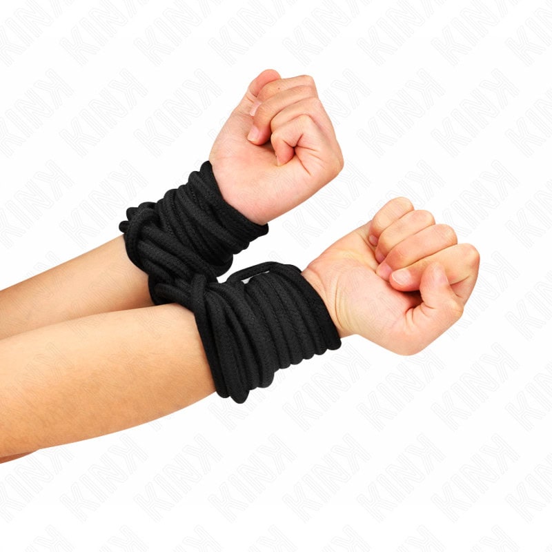 KINK - CORDE EN COTON 20 MÈTRES NOIR – Image 4