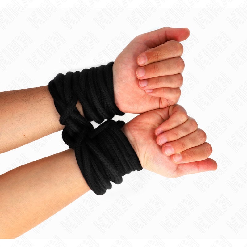 KINK - CORDE EN COTON 20 MÈTRES NOIR – Image 3