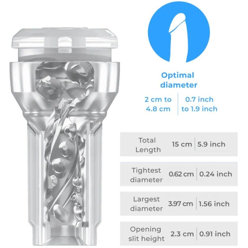 KIIROO - FEEL POCKET STROKER CRISTAL PAR KIIROO TRANSPARENT – Image 5