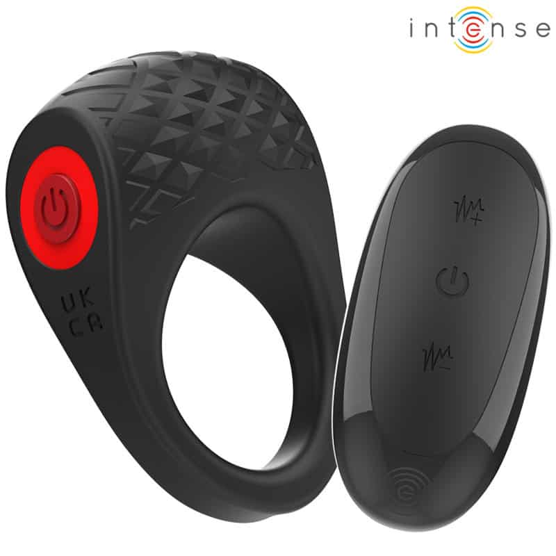 INTENSE - CLOVER VIBRATEUR ANNEAU PÉNIS 10 VIBRATIONS NOIR – Image 3
