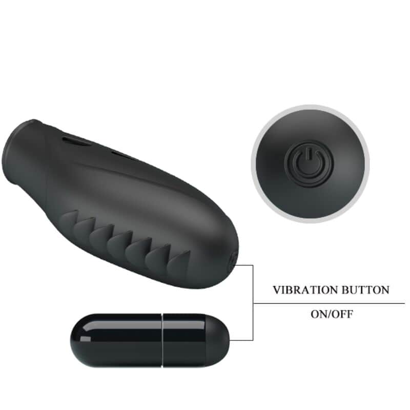 PRETTY LOVE - VIBRATEUR DOIGT EN SILICONE GILO NOIR – Image 5