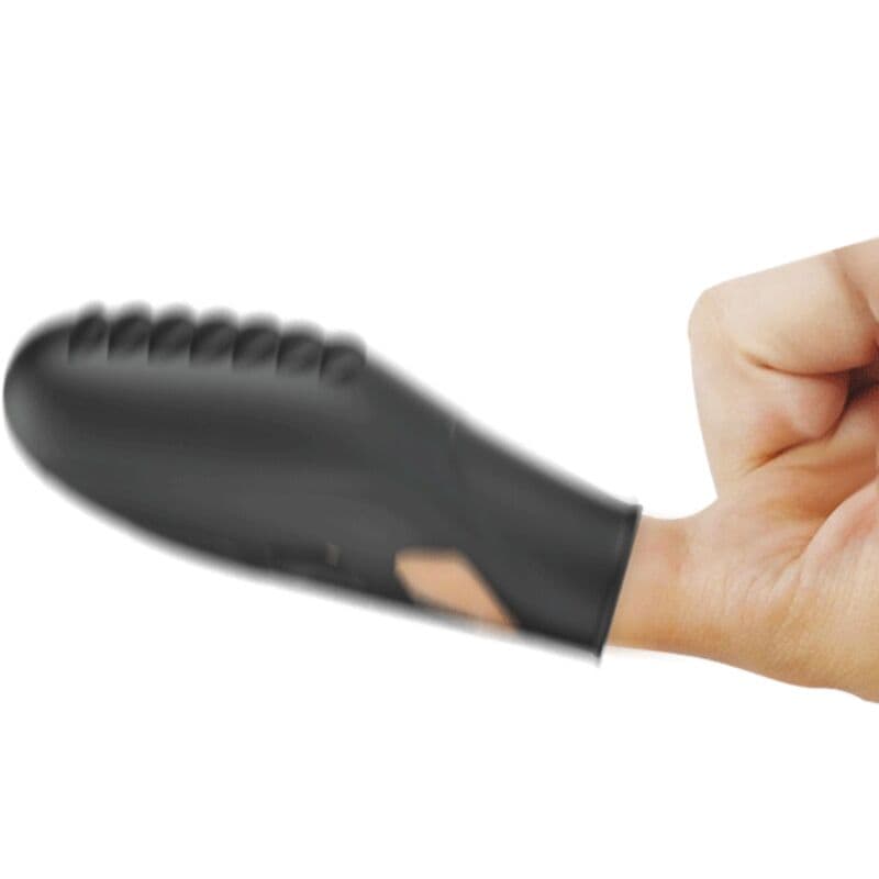PRETTY LOVE - VIBRATEUR DOIGT EN SILICONE GILO NOIR – Image 3